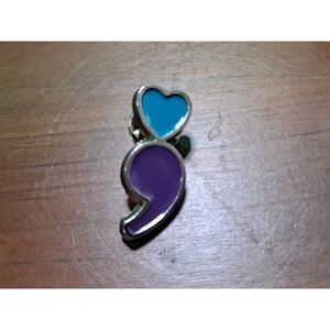 Mental Health / Suicide Awareness Semi-Colon Lapel Pin